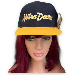 VTG‎ Sports Specialties Notre Dame Snapback Hat NWT Made in Korea Deadstock Dome